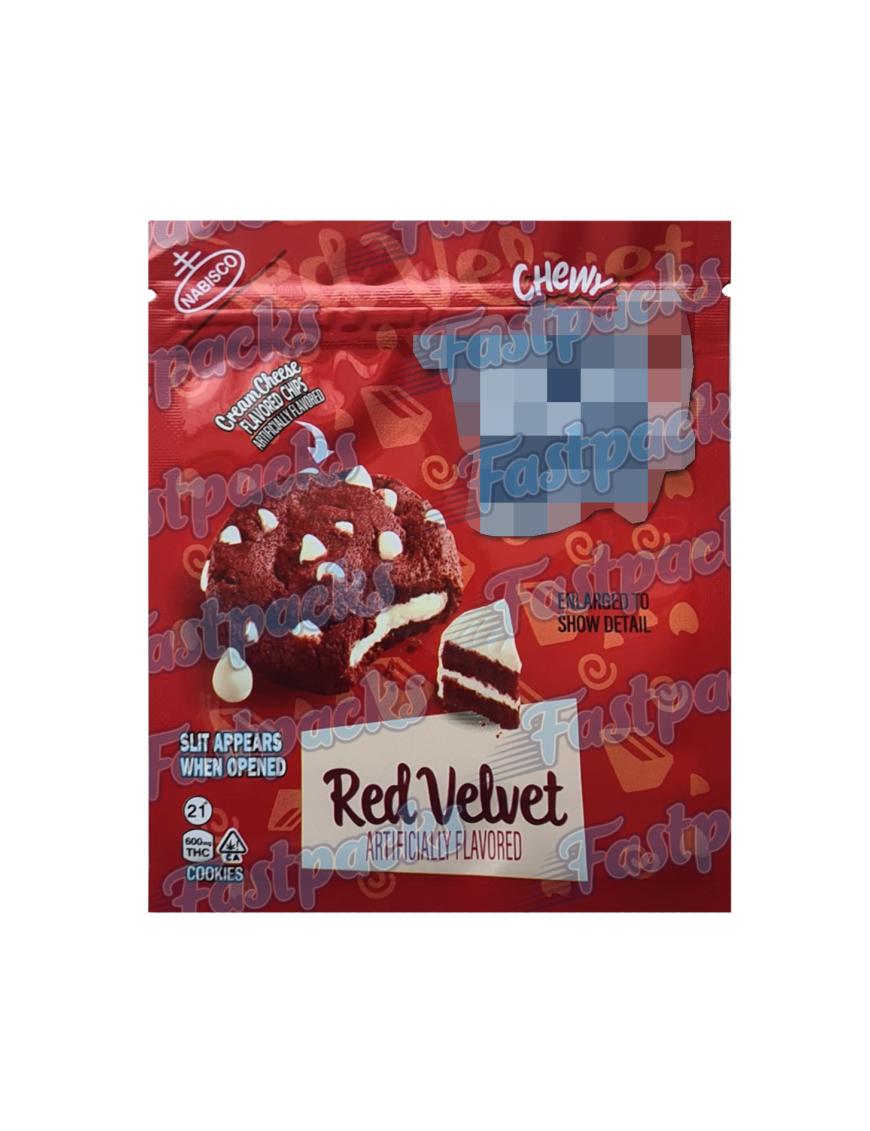 T.A Medicated Cookies ~ Infused Red Velvet Cookies ~ 250/500MG Mylar Bag