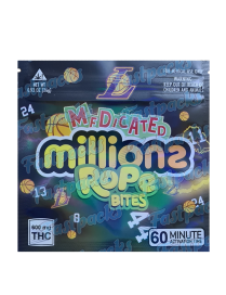 Medicated Millions Rope Bites ~ Lakers ~ 600MG Mylar Bag