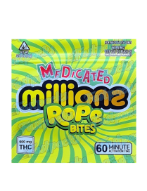 Medicated Millions Rope Bites ~ Original ~ 600MG Mylar Bag