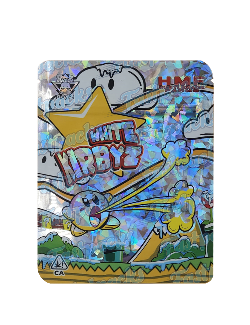 Gas Station Boyz ~ White Kirbyz ~ 3.5G Mylar Bag (2023)