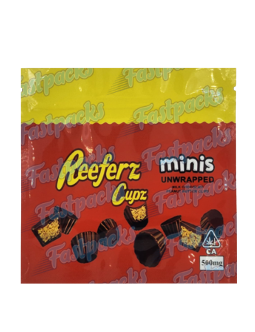 Reeferz Cupz ~ Minis Unwrapped ~ 500MG Mylar Bag