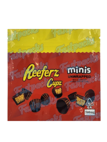 Reeferz Cupz ~ Minis Unwrapped ~ 500MG Mylar Bag