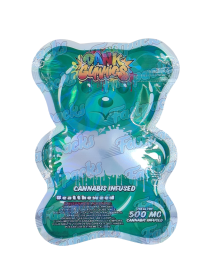 Dank Gummies ~ Green ~ 500MG Die-Cut Mylar Bag (2023)