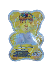 Dank Gummies ~ Yellow ~ 500MG Die-Cut Mylar Bag (2023)