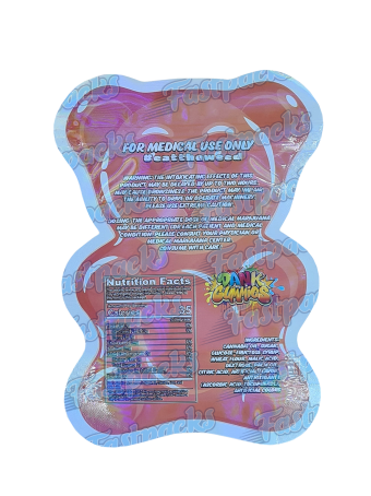 Dank Gummies ~ Red ~ 500MG Die-Cut Mylar Bag (2023)