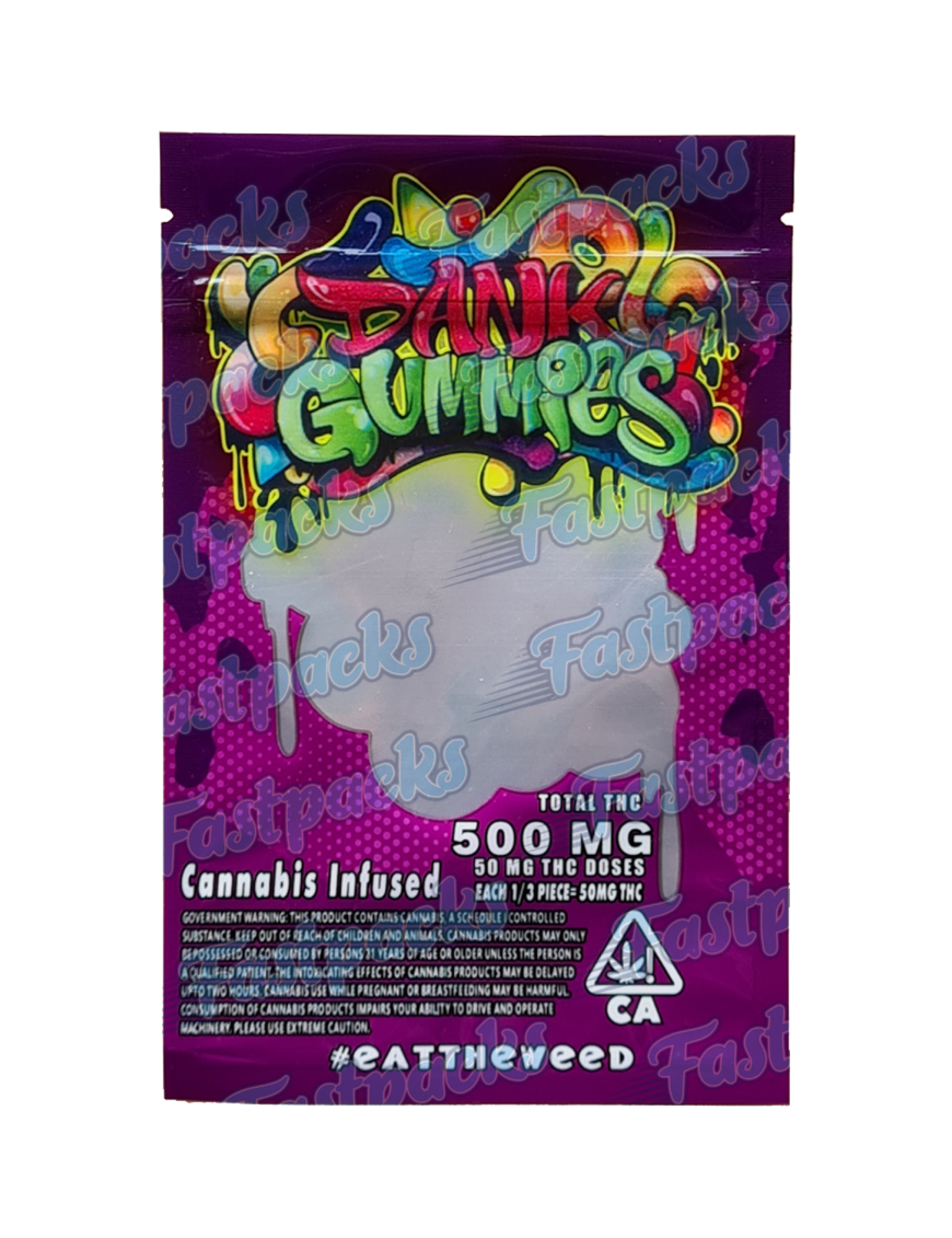 Dank Gummies ~ Purple ~ 500MG Mylar Bag