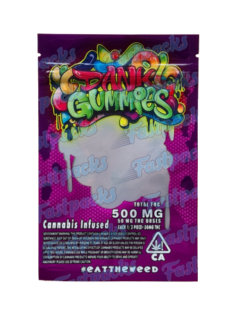 Dank Gummies ~ Purple ~ 500MG Mylar Bag