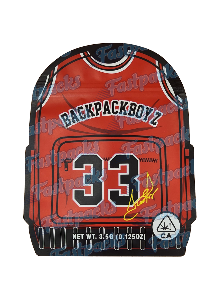 Backpack Boyz ~ 33 ~ 3.5G Die-Cut Mylar Bag