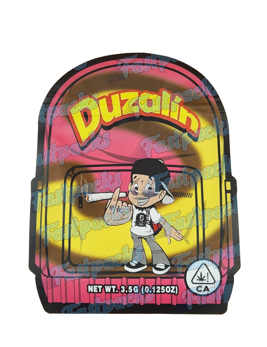 Backpack Boyz ~ Duzalin ~ 3.5G Die-Cut Mylar Bag