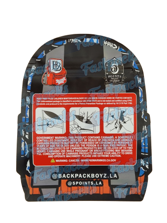 Backpack Boyz ~ Rowdy 9 ~ 3.5G Die-Cut Mylar Bag