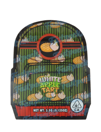 Backpack Boyz ~ White Apple Tart ~ 3.5G Die-Cut Mylar Bag