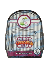 Backpack Boyz ~ White Guava Gelato ~ 3.5G Die-Cut Mylar Bag