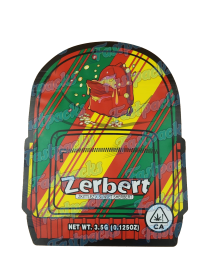 Backpack Boyz ~ Zerbert ~ 3.5G Die-Cut Mylar Bag