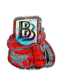 Backpack Boyz ~ Original Red ~ 3.5G Die-Cut Mylar Bag