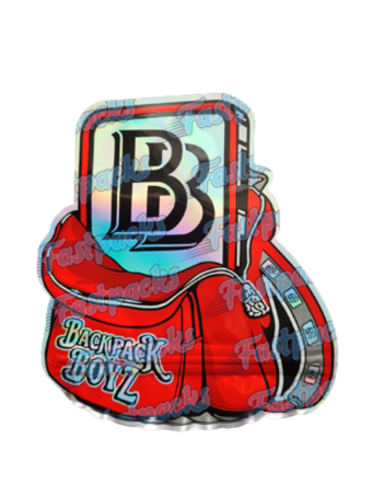 Backpack Boyz ~ Original Red ~ 3.5G Die-Cut Mylar Bag