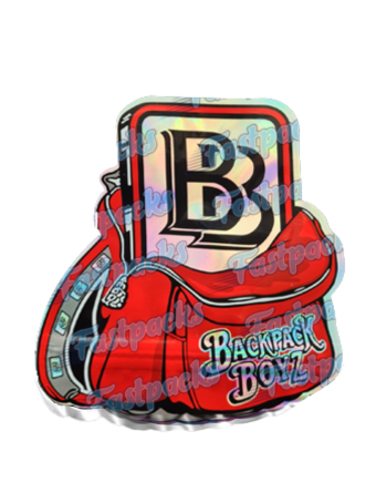 Backpack Boyz ~ Original Red ~ 3.5G Die-Cut Mylar Bag