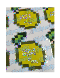 Super Dope ~ Super Lemon Popperz Holographic Stickers ~ x12 Per Sheet (2023)