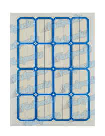 x16 ~ Strong Tags Strain Label With Easy Peel Blue Border ~ 25mm x 45mm