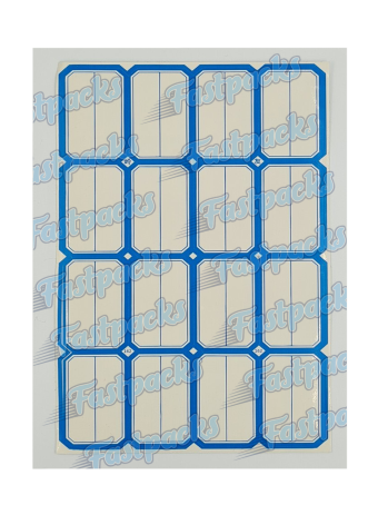 x16 ~ Strong Tags Strain Label With Easy Peel Blue Border ~ 25mm x 45mm