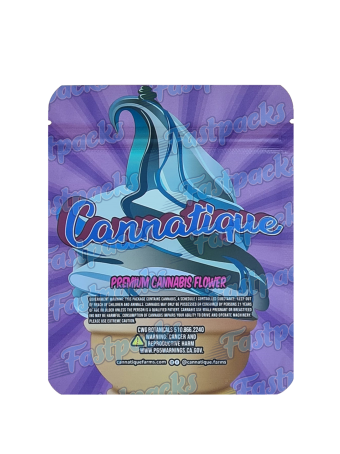 Cannatique ~ Blue Candy Gelato ~ 3.5G Mylar Bag