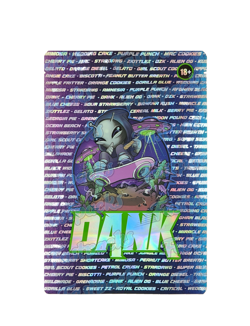 Dank ~ Alien Weed ~ 28G Premium Holographic Mylar Bag