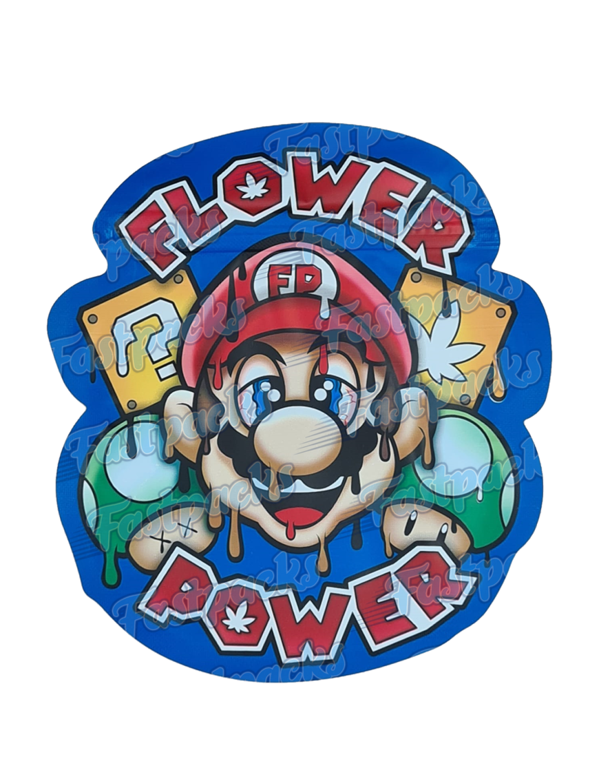 Flower Power ~ 3.5G Die-Cut Mylar Bag