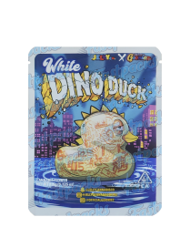 Jelly Co. X Official Gooniez ~ White Dino Duck ~ 3.5G Mylar Bag (2024)