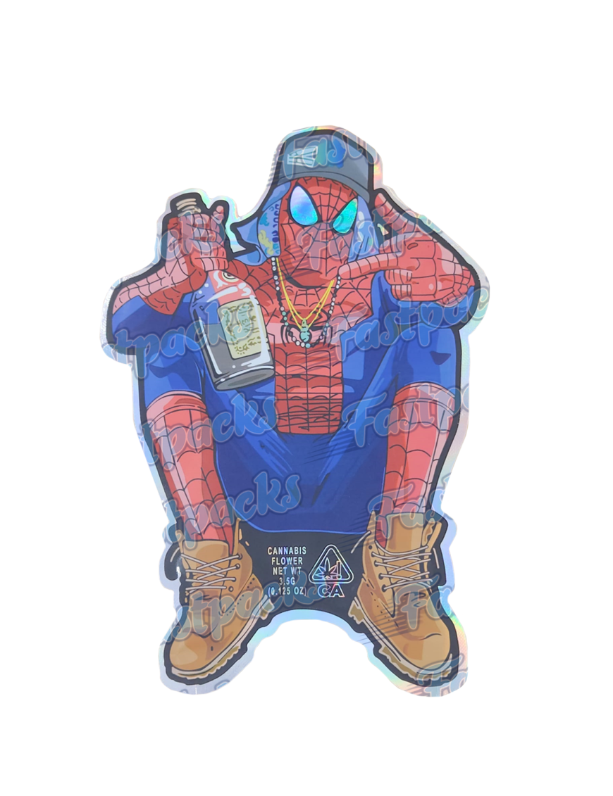 NYC Spider Man ~ You Shittin' Meyyy? ~ Extra Large 3.5G Die-Cut Mylar Bag (2023)