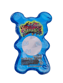 Dank Gummies ~ Blue ~ 500MG Die-Cut Mylar Bag (2022)