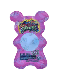 Dank Gummies ~ Pink ~ 500MG Die-Cut Mylar Bag (2022)