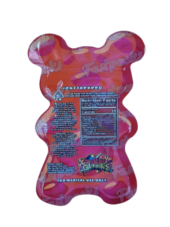 Dank Gummies ~ Red ~ 500MG Die-Cut Mylar Bag (2022)