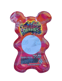 Dank Gummies ~ Red ~ 500MG Die-Cut Mylar Bag (2022)