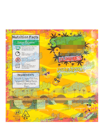 S.P. Dummies ~ Pineapple ~ 500MG Mylar Bag