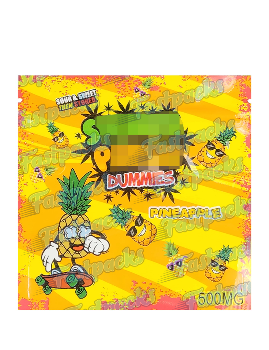 S.P. Dummies ~ Pineapple ~ 500MG Mylar Bag