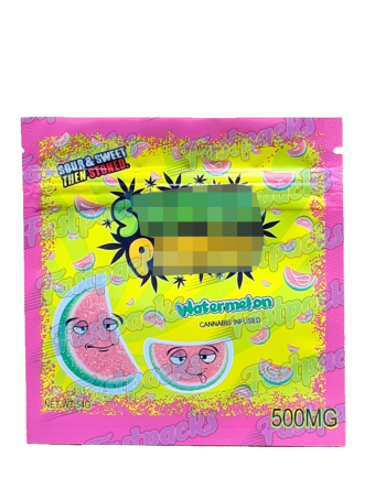 Stoner Patch Dummies ~ Watermelon ~ 500MG Mylar Bag (Bulk Available)