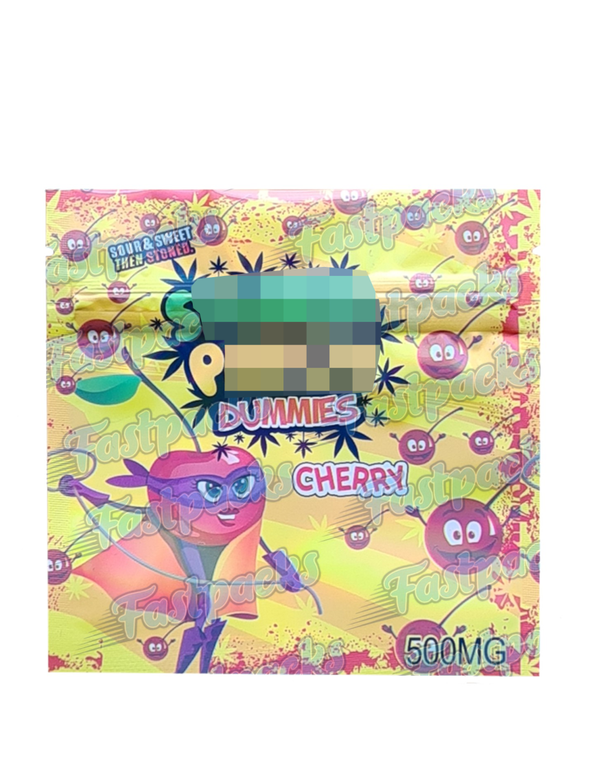 Stoner Patch Dummies ~ Cherry ~ 500MG Mylar Bag (Bulk Available)