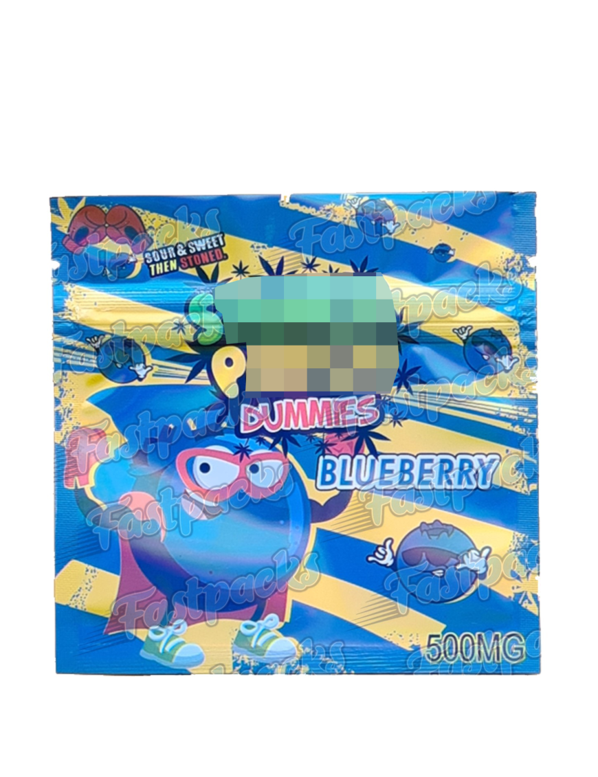 Stoner Patch Dummies ~ Blueberry ~ 500MG Mylar Bag (Bulk Available)