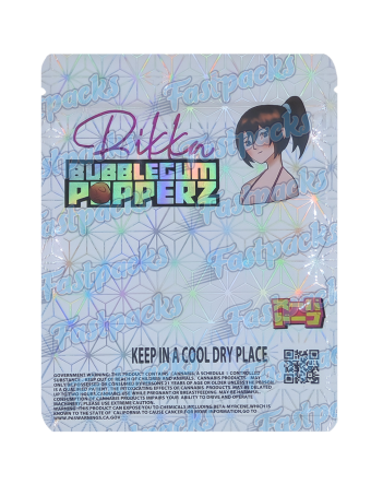 Super Dope ~ Super Hentai Rikka Bubblegum Popperz  ~ Edition 2 ~ 3.5G Mylar Bag (White V.2)