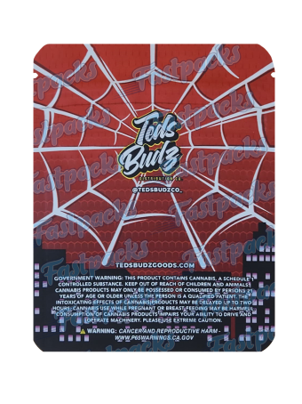 Teds Budz ~ The Amazing Spidey-Ted ~ 3.5G Mylar Bag