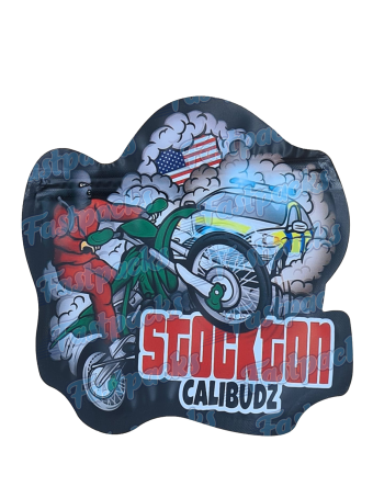 Stockton ~ Cali Budz ~ 3.5G Die-Cut Mylar Bag