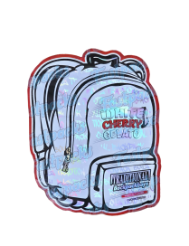 Backpack Boyz ~ Traditional ~ White Cherry Gelato ~ 3.5G Die-Cut Holographic Mylar Bag