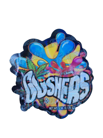 Gushers ~ 3.5G Die-Cut Holographic Mylar Bag