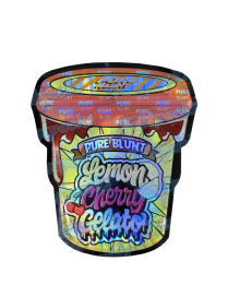 Pure Blunt ~ Lemon Cherry Gelato ~ Die-Cut Holographic Mylar Bag