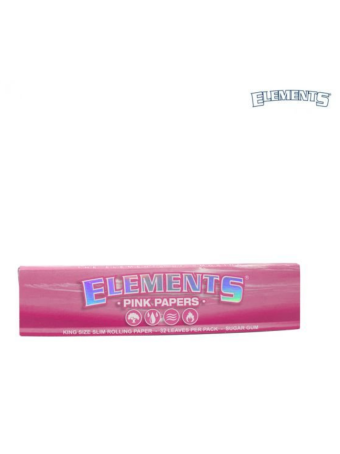 Elements ~ Limited Edition Pink King Size Rolling Papers ~ x32 Leaves Per Booklet