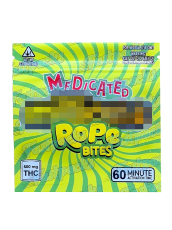 Medicated M Rope Bites ~ Original ~ 600MG Mylar Bag