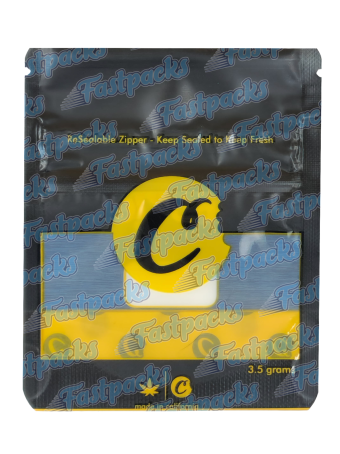 Cookies ~ Black / Yellow ~ 3.5G Small 8cm x10cm Mylar Bag