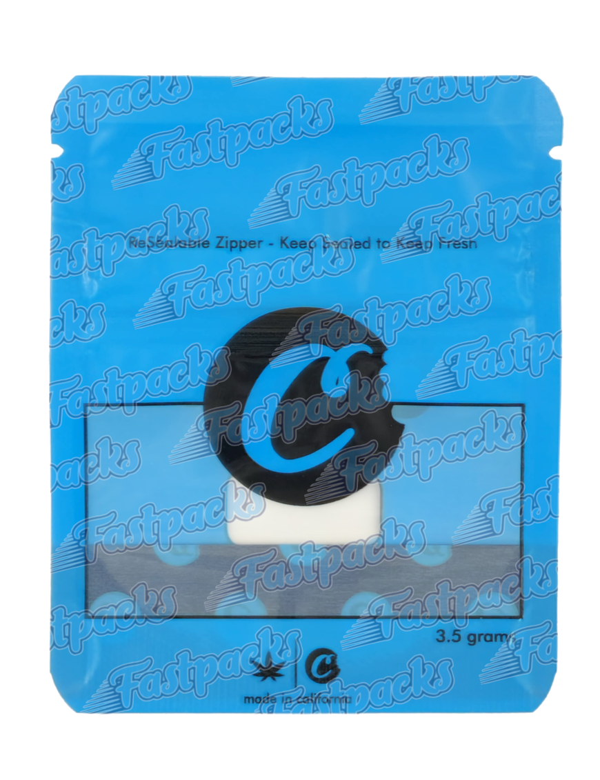 Cookies ~ Blue ~ 3.5G Small 8cm x10cm Mylar Bag