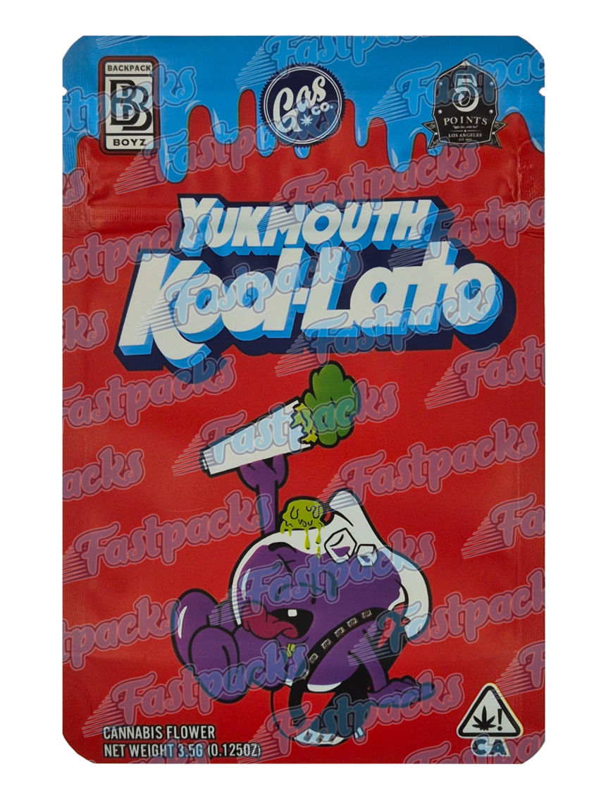 Backpack Boyz x Gas Co ~ Yukmouth Kool-Lato V2 ~ 3.5G Mylar Bag