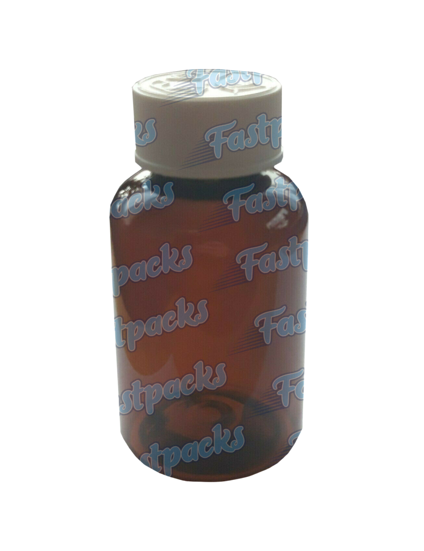 Child Resistant Syrup / Lean / Tablet Bottles ~ Amber Transparent ~ 120ml