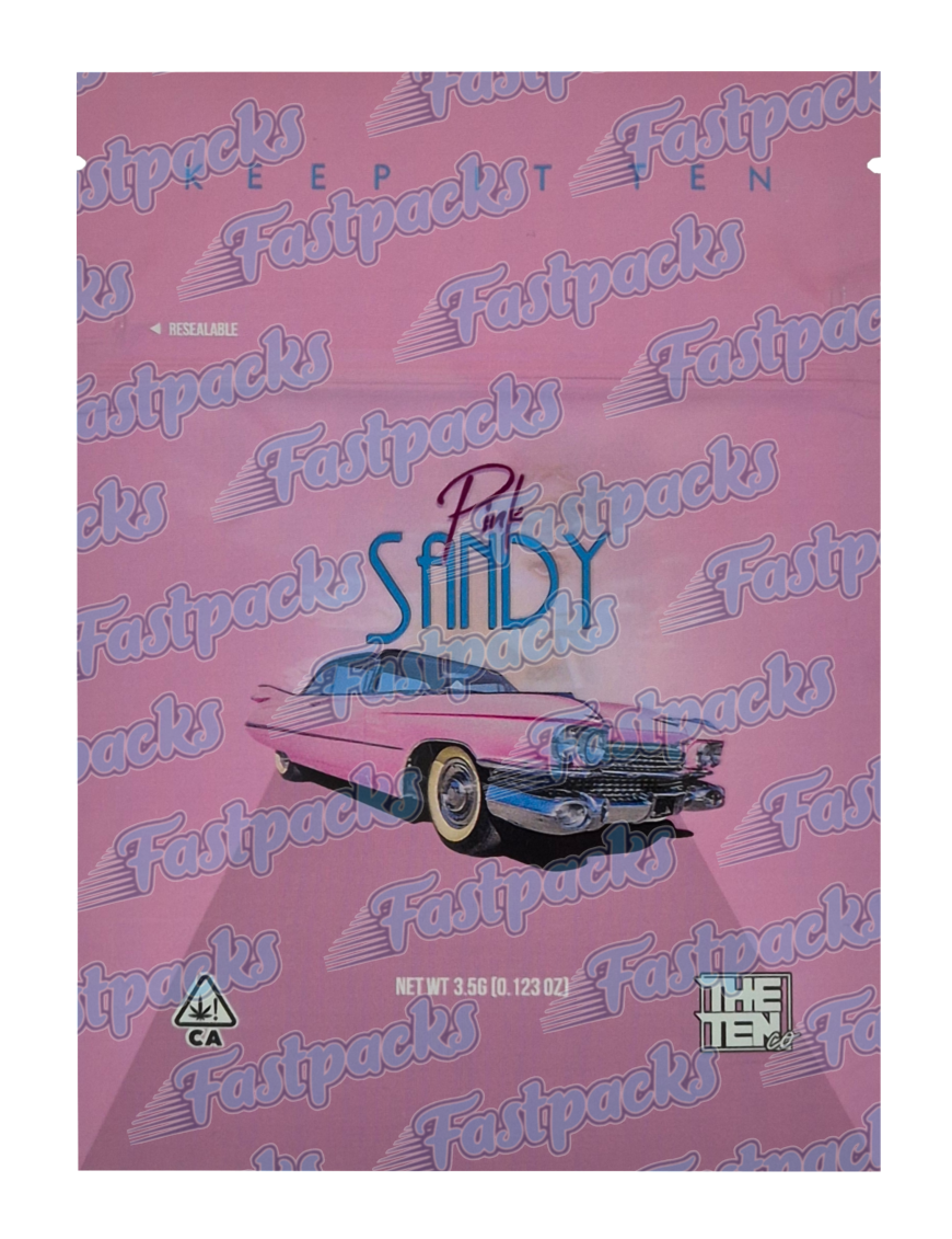 The Ten Co ~ Pink Sandy ~ 3.5G Mylar Bag